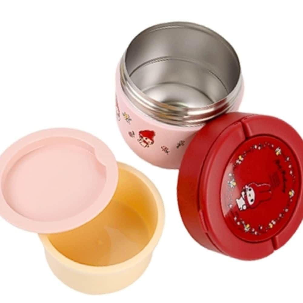 마이멜로디 접이식 핸들형 보온도시락 540ml 다회용 - 상품 이미지