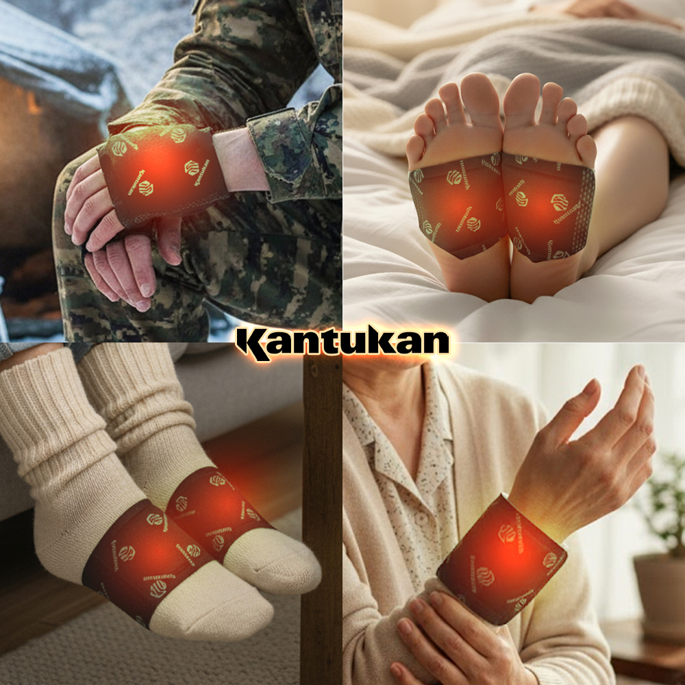 칸투칸 손등발등 핫팩(2p) 손난로 미니 군인 골프 캠핑 발바닥 깔창 43g, 30개 - 상품 이미지