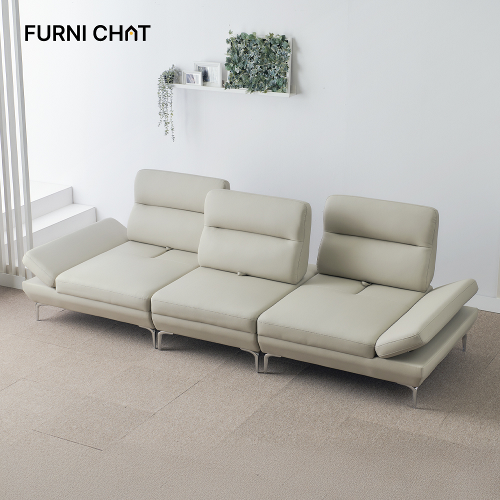 퍼니챗 샤르니 5인용 코너형 비건가죽 이지클린 기능성 스윙 소파