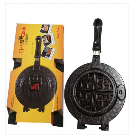 온담샵 금상첨화 와플 양면팬 와플 메이커 후라이팬 22CM 타코야끼팬 무쇠와플팬 히로유키와플팬 베이킹틀 와플기계