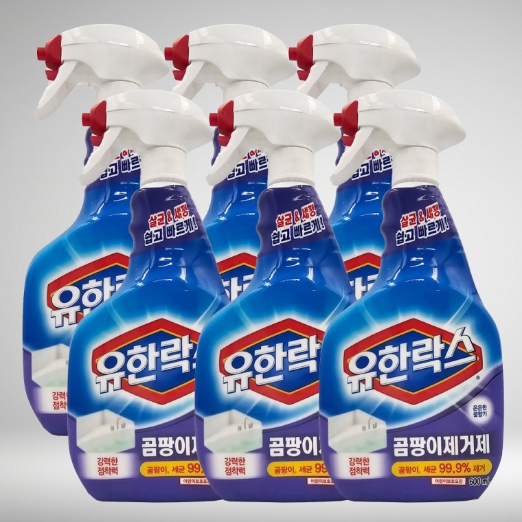 유한양행 유한락스 곰팡이제거제 600mlx6개 - 상품 이미지
