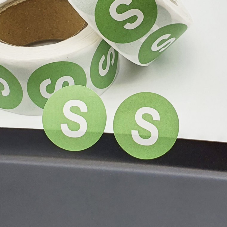 SFr 사이즈 스티커 S - 메인 이미지