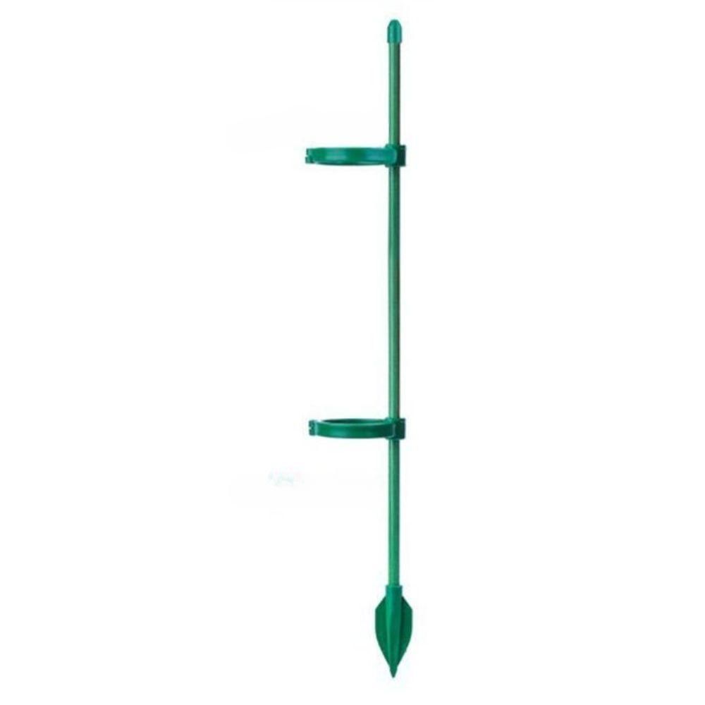 원예용 식물 넝쿨 지지대 텃밭 원형 줄기 플라스틱 고정 지지봉 60cm 3개(버클6개) - 상품 이미지