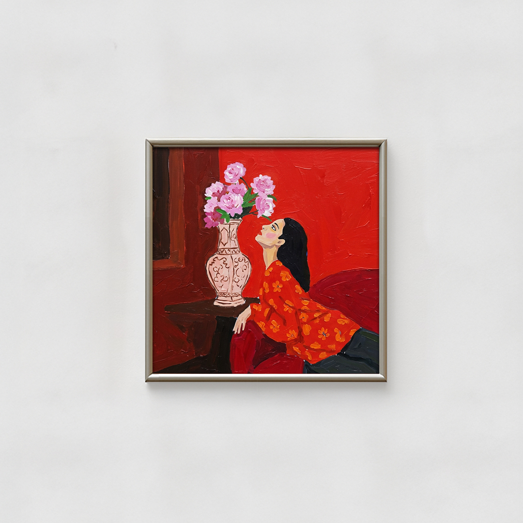 [30] 애시드로우 미니액자 Crimson Muse [300x300mm Size] - 상품 이미지