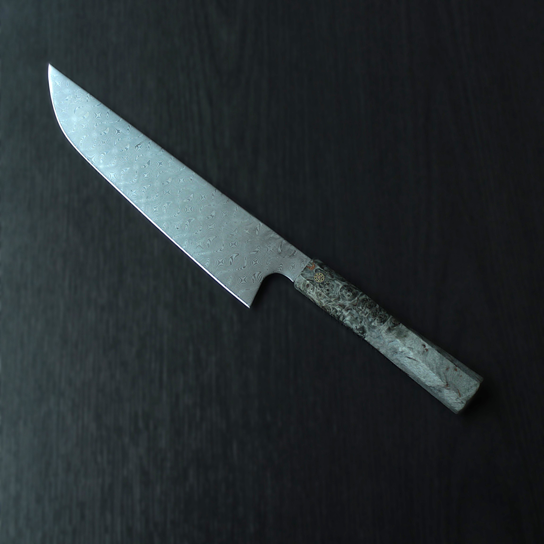 나리하지토 타츠마키 230mm 사키마루 다마스커스 규토 쉐프 나이프 칼 선물 - 메인 이미지