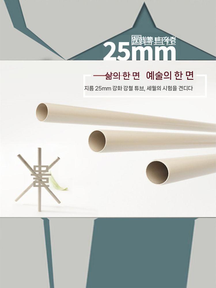 커튼형 이불장 비키니장 옷장 조립 원룸 패브릭 부직포행거 - 상세 이미지 3