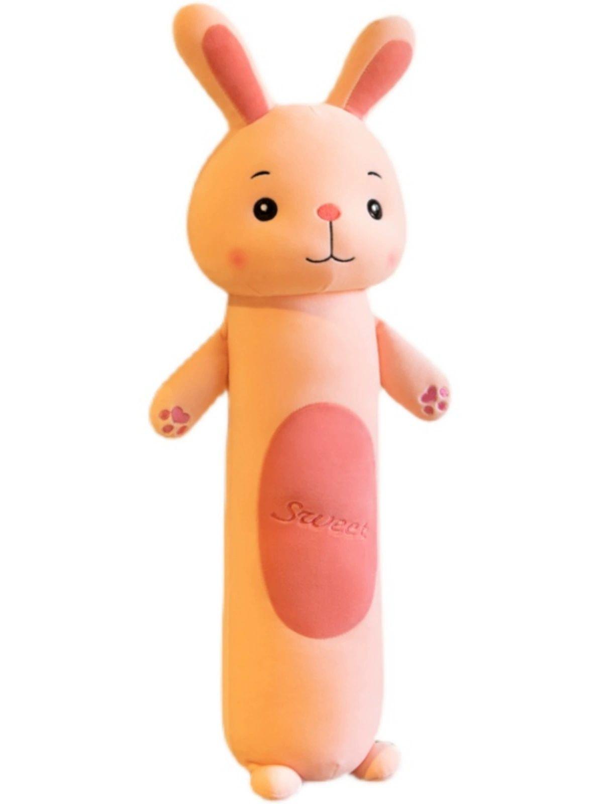 토끼 봉제인형 롱 안고자는 인형 베개 여자용 그린 프로그 110cm A 이미지 6