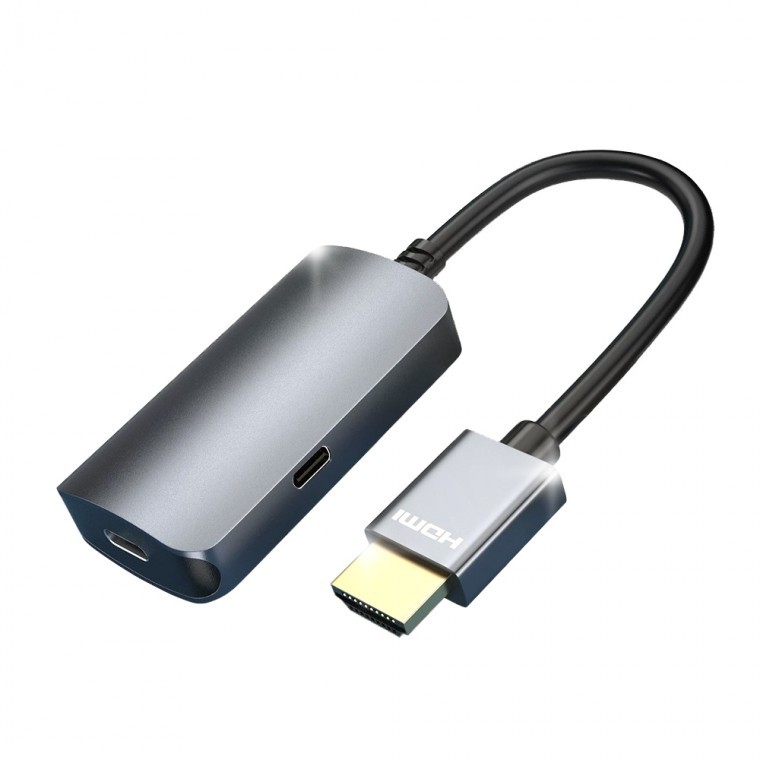 수피 HDMI to USB C타입 변환 컨버터 HC46 4K 60Hz 젠더 그램뷰 포터블모니터 출력 - 상품 이미지