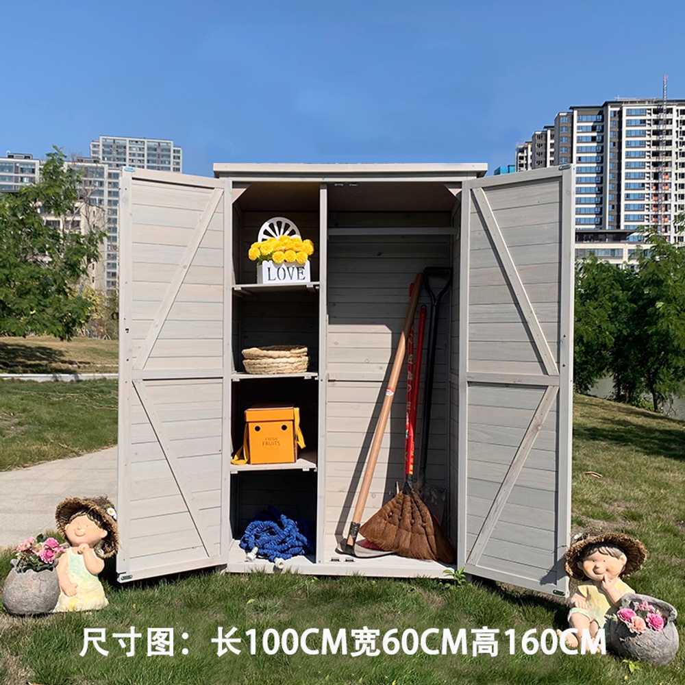 농기구 보관함 원목 야외창고 정원 농막창고 조립식 A형 - 상세 이미지 3