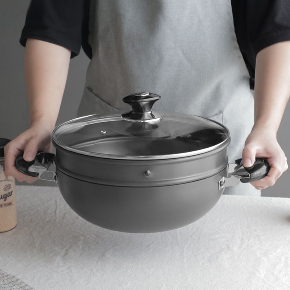 다용도 알루미늄 2단 찜솥 4size - 상품 이미지