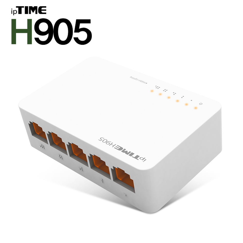 ipTIME H905 스위칭허브 5포트 공유기 유선랜 랜포트 확장 사무실 네트워크 - 상품 이미지