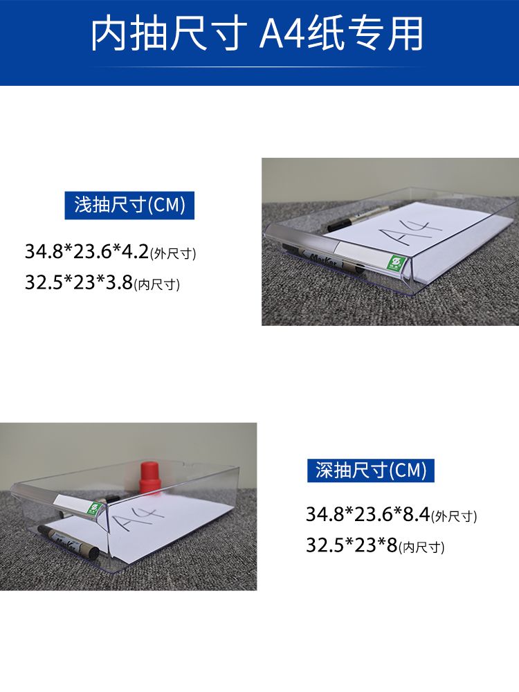 투명 수납장 다용도 보관함 캐비닛 드레스룸 플라스틱 클래식 3열 깊이 45 도어리스 0.7mm - 상세 이미지 3