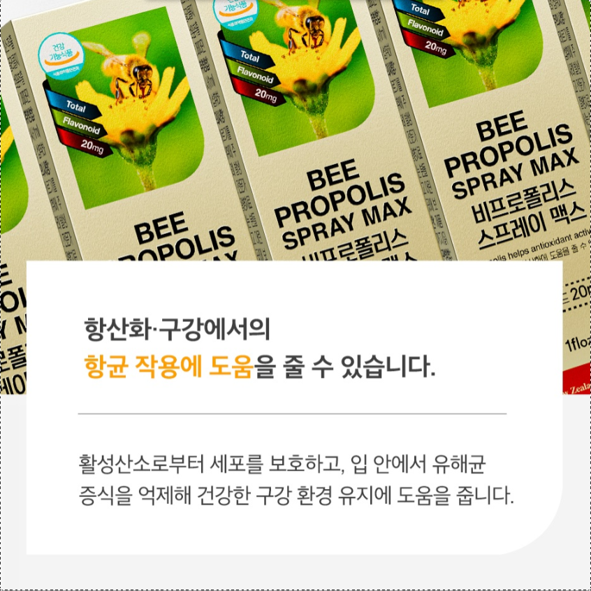 뉴질랜드 뿌리는 프로폴리스 스프레이 1통 플라보노이드 이미지 7