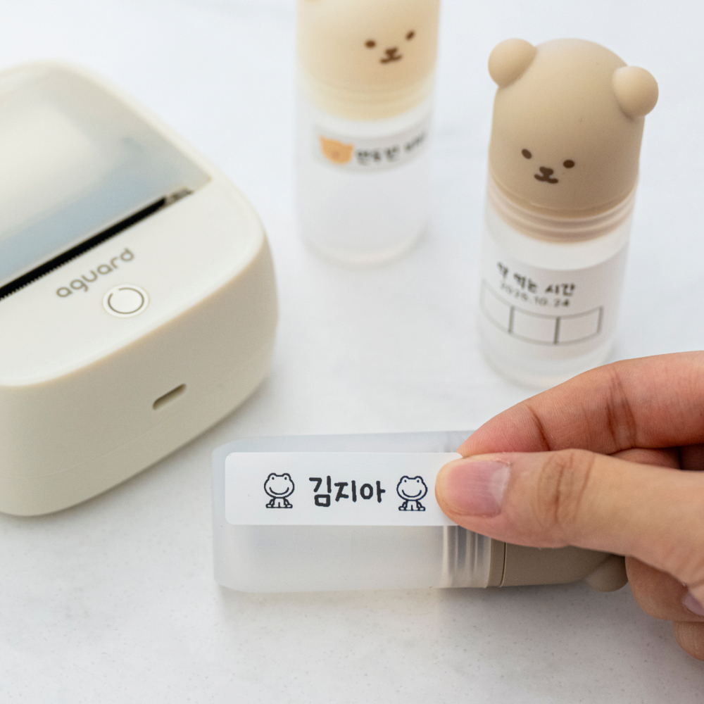 아가드 이지 라벨프린터 전용 라벨 네임 스티커 라벨지 네임택 이미지 3