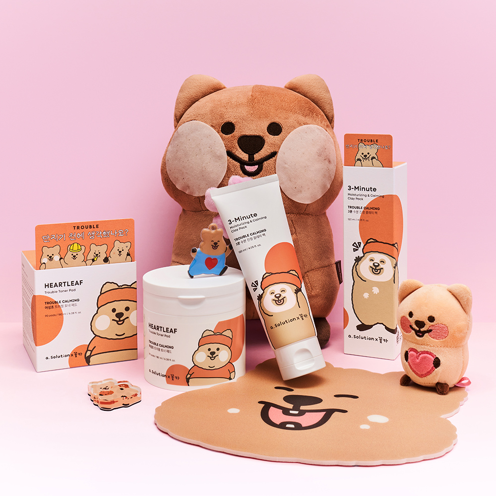 [꽃카에디션][슈퍼적립,폼50g증정] 에이솔루션 어성초 트러블 진정 토너패드 90매, 2개