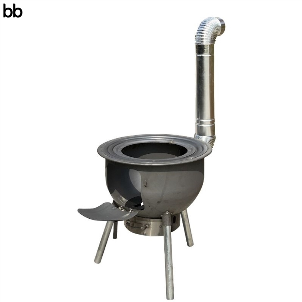 드럼통 화덕난로 솥뚜껑 아궁이 바베큐 스토브 시골 훈제박스 48cm - 상세 이미지 2