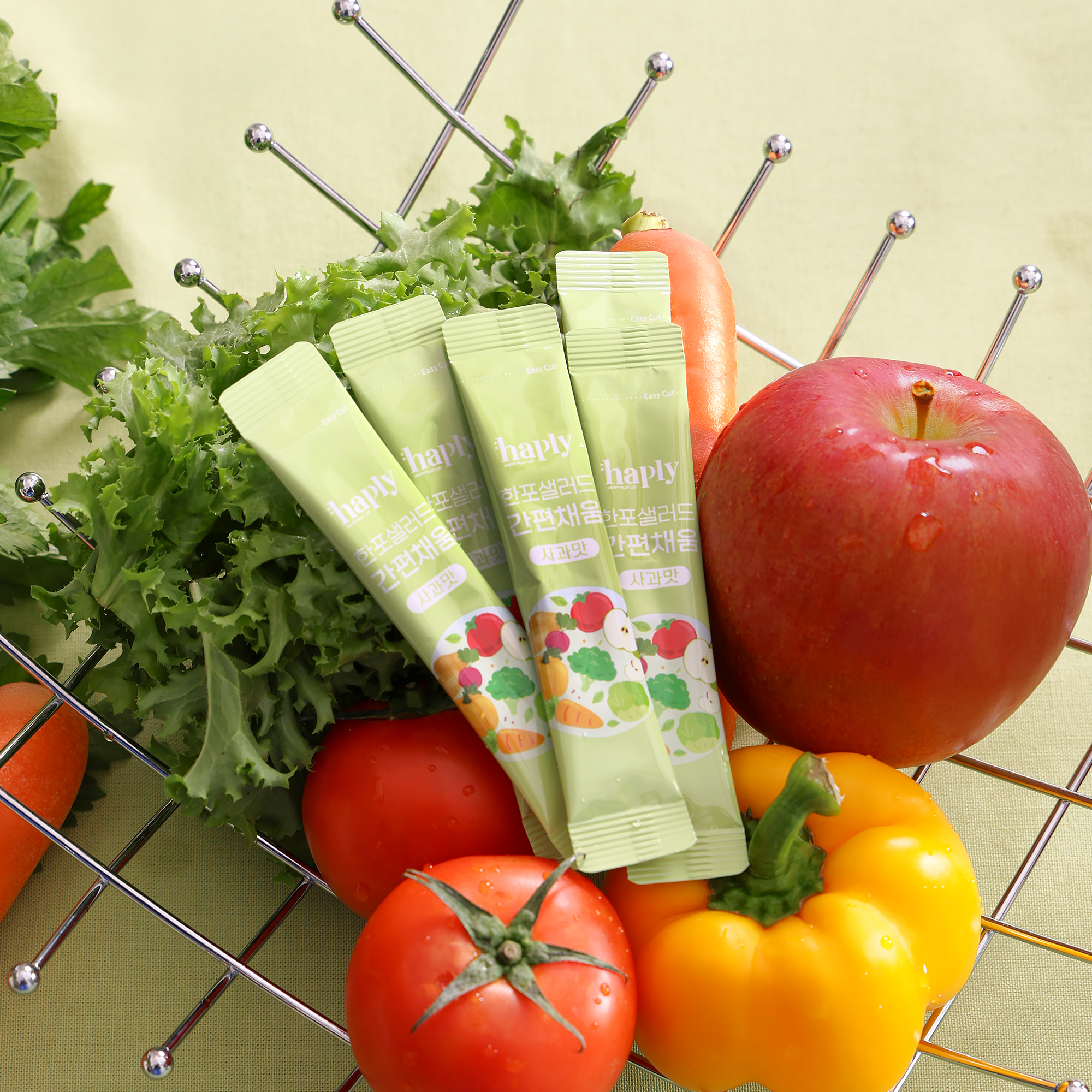 해플리 한포샐러드 간편채움 사과맛 30포, 1개