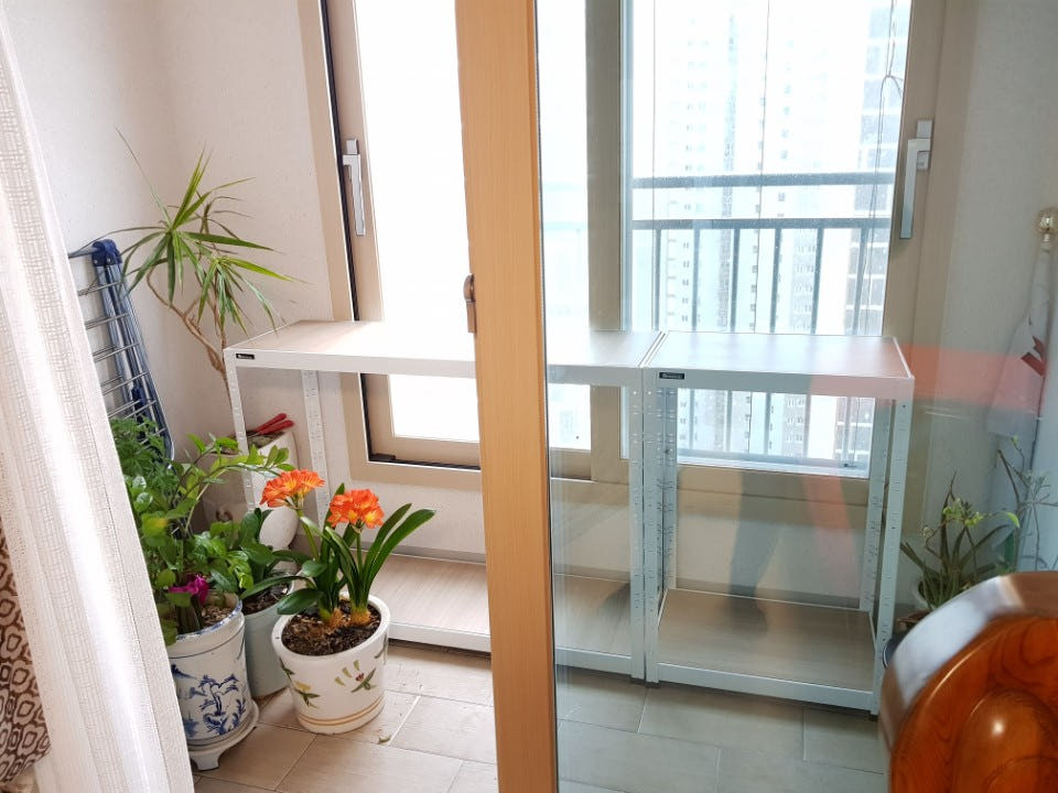 랙셈블 철제선반 조립식앵글 경량랙 베란다 창고 무볼트 선반 800300600 3단