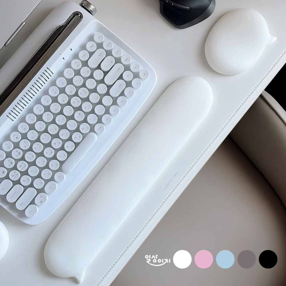 일상이지 키보드 손목 받침대 버블 실리콘 팜레스트 마우스 손목 보호 쿠션 패드 제품 이미지