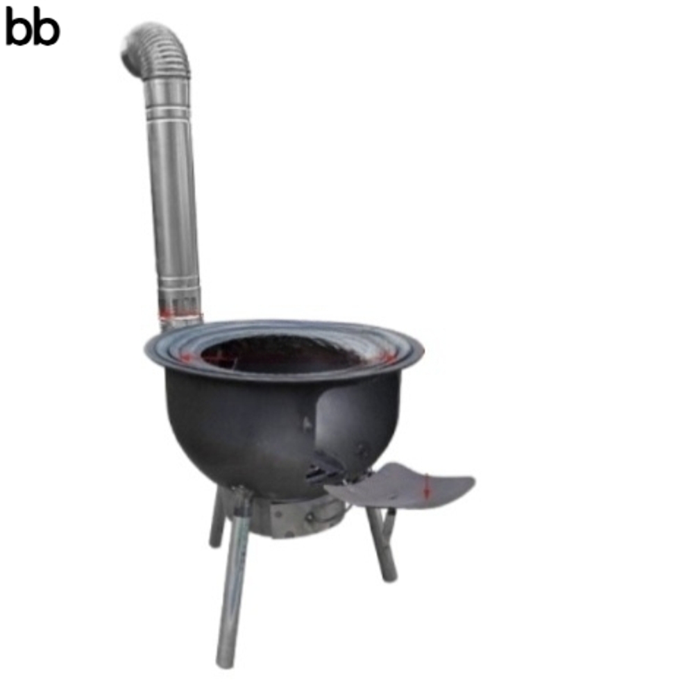 드럼통 화덕난로 솥뚜껑 아궁이 바베큐 스토브 시골 훈제박스 48cm - 상세 이미지 3