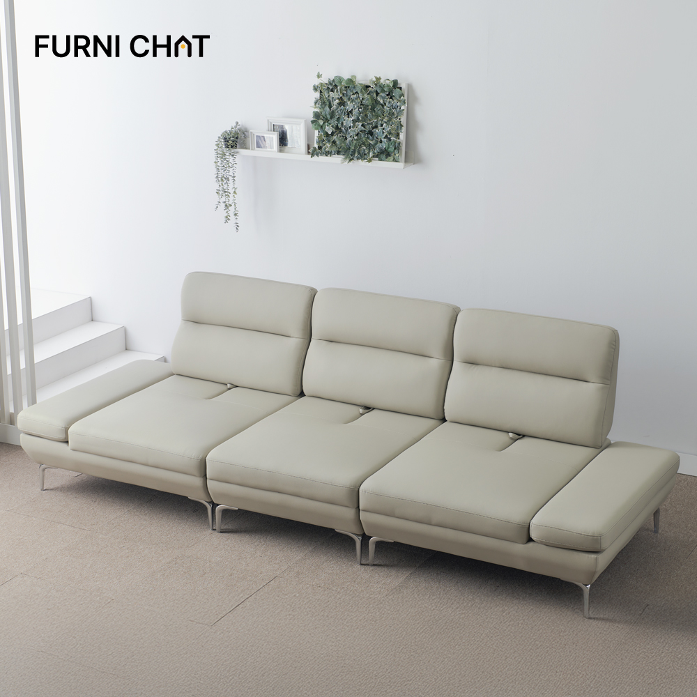 퍼니챗 샤르니 5인용 코너형 비건가죽 이지클린 기능성 스윙 소파