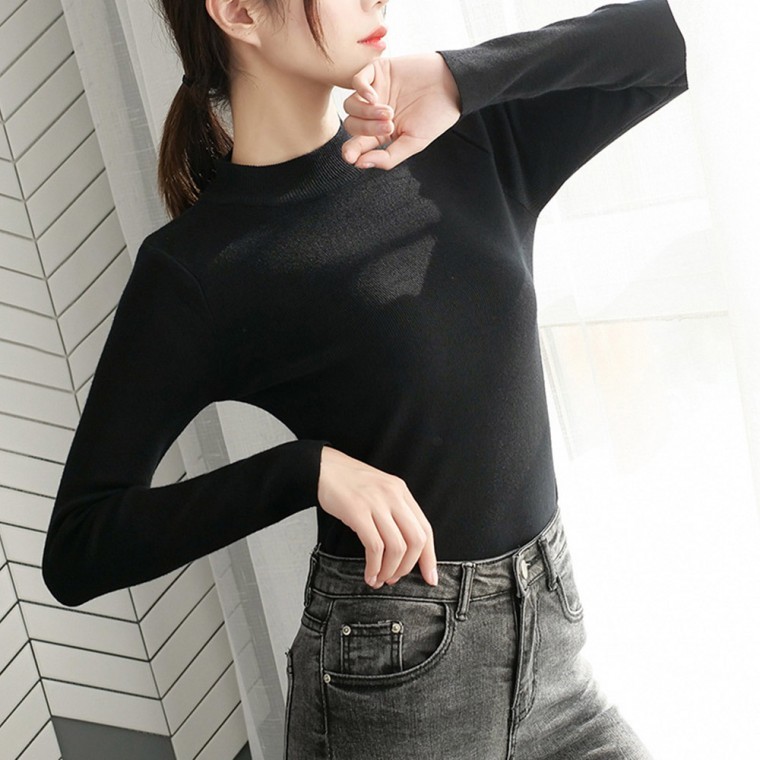 도언 베네치아 캐시미어 반목티셔츠 SD-210915 - 메인 이미지