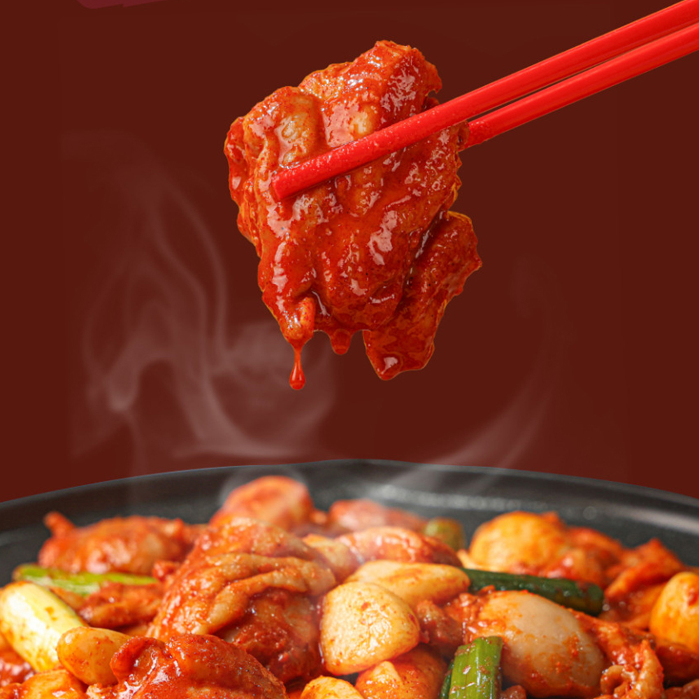 매콤폭발 통마늘 매콤 닭갈비 550g+마라 닭갈비550g 쫄깃 닭다리살 화끈한 - 상품 이미지