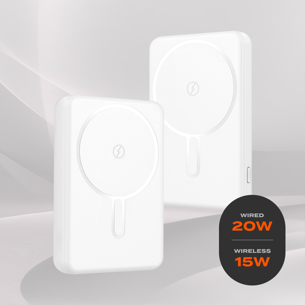 맥세이프보조배터리 기내반입 유무선 고속 보조배터리 10000mAh, 화이트 - 상세 이미지 2