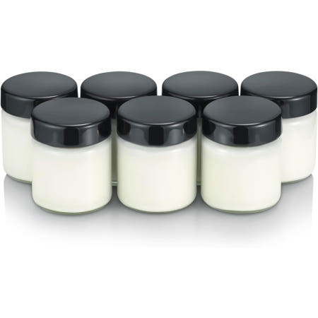 [해외]세버린 요거트 메이커 요구르트 제조기용 교체 용기 150ml 7개 세트 블랙