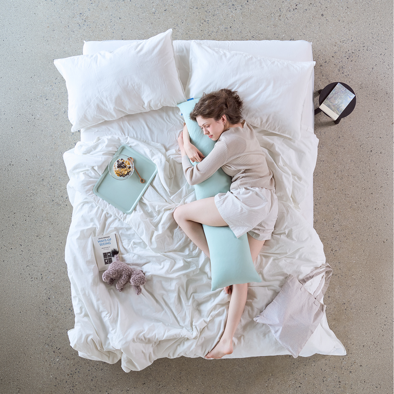 NEW 폴리몰리 휴먼핏 바디필로우 롱쿠션 임산부 죽부인 다리베개 HD EPP 버터옐로우