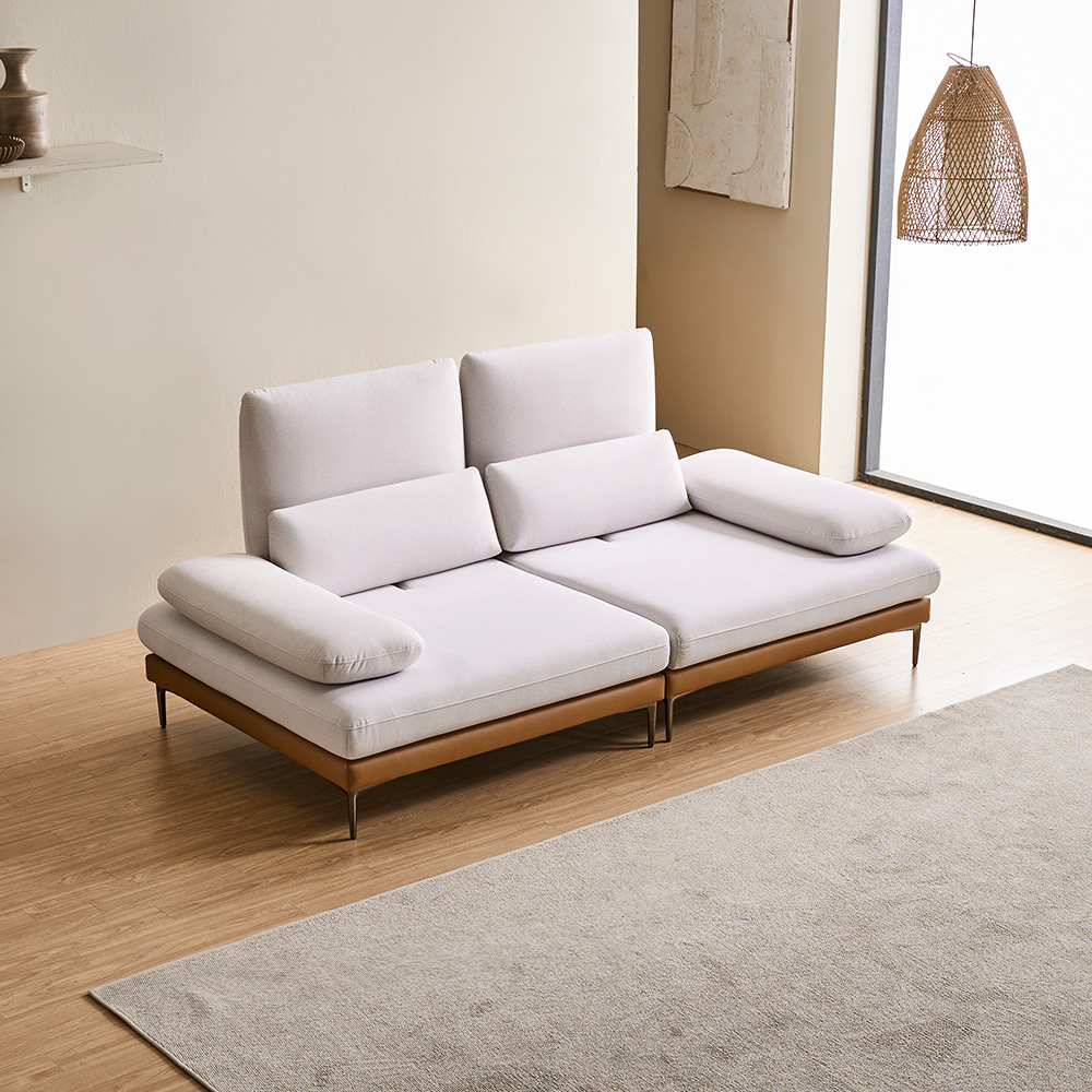 쉐우드가구 비오라 블렌트 패브릭 기능성 스윙 소파 3인용 / 국내제조