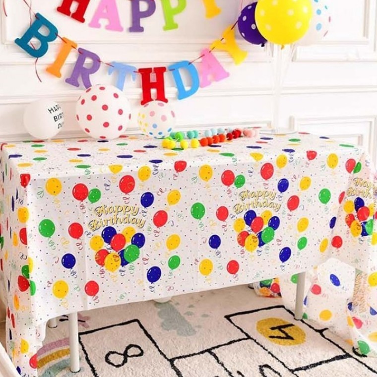 식탁보 테이블 기념일 파티 이벤트 필수 아이템 생활 방수 생일 돌상 꾸미기 테이블커버 - 상품 이미지