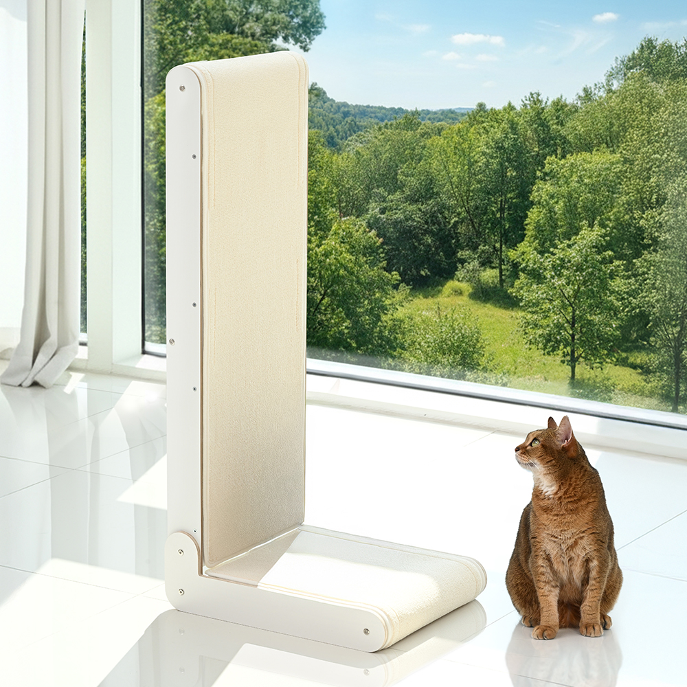 펫코본 고양이 수직 원목 스크래쳐 카페트 교체형 철제프레임 대형