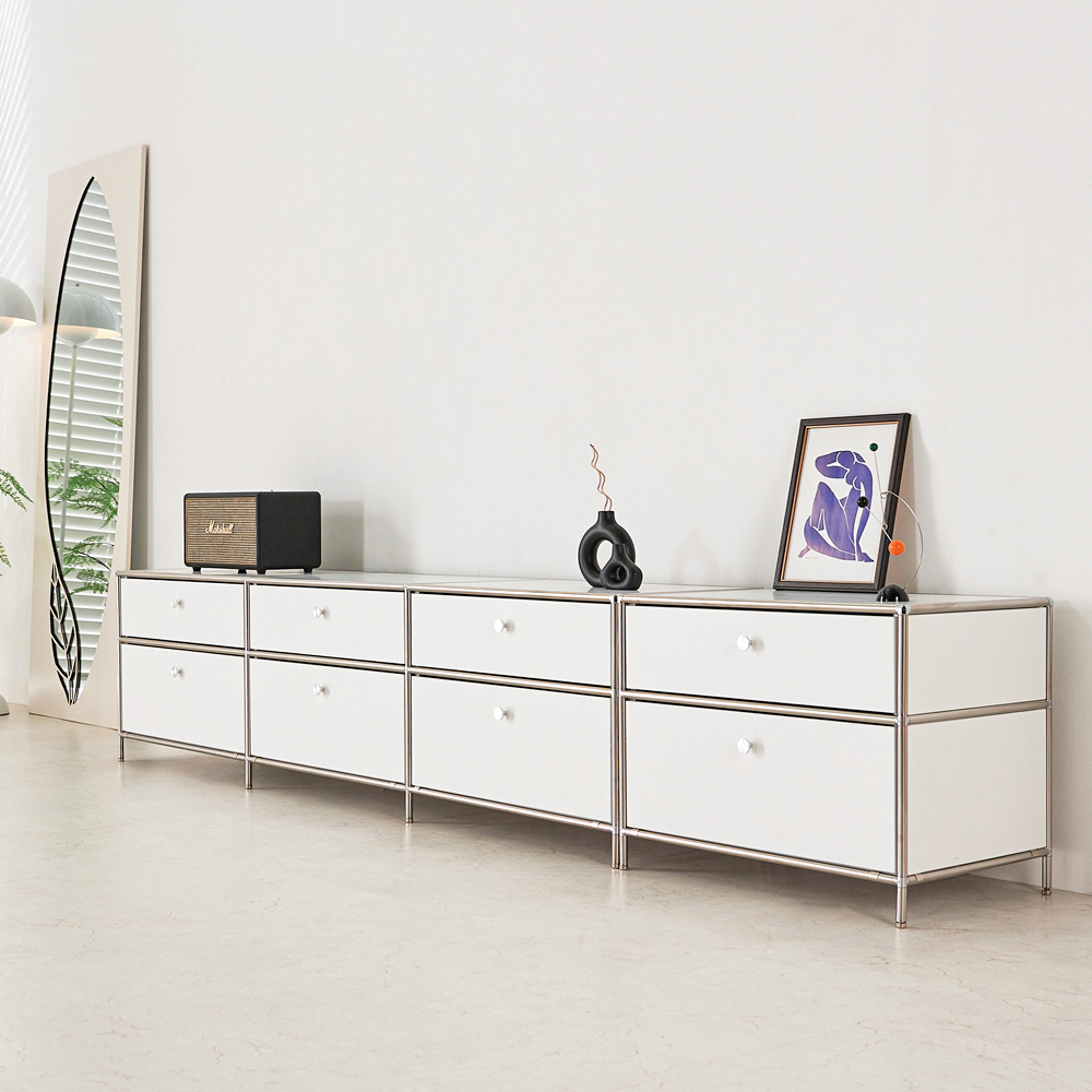 세라썸 미드센츄리 모듈거실장 tv다이서랍장 장식장 낮은 티비선반