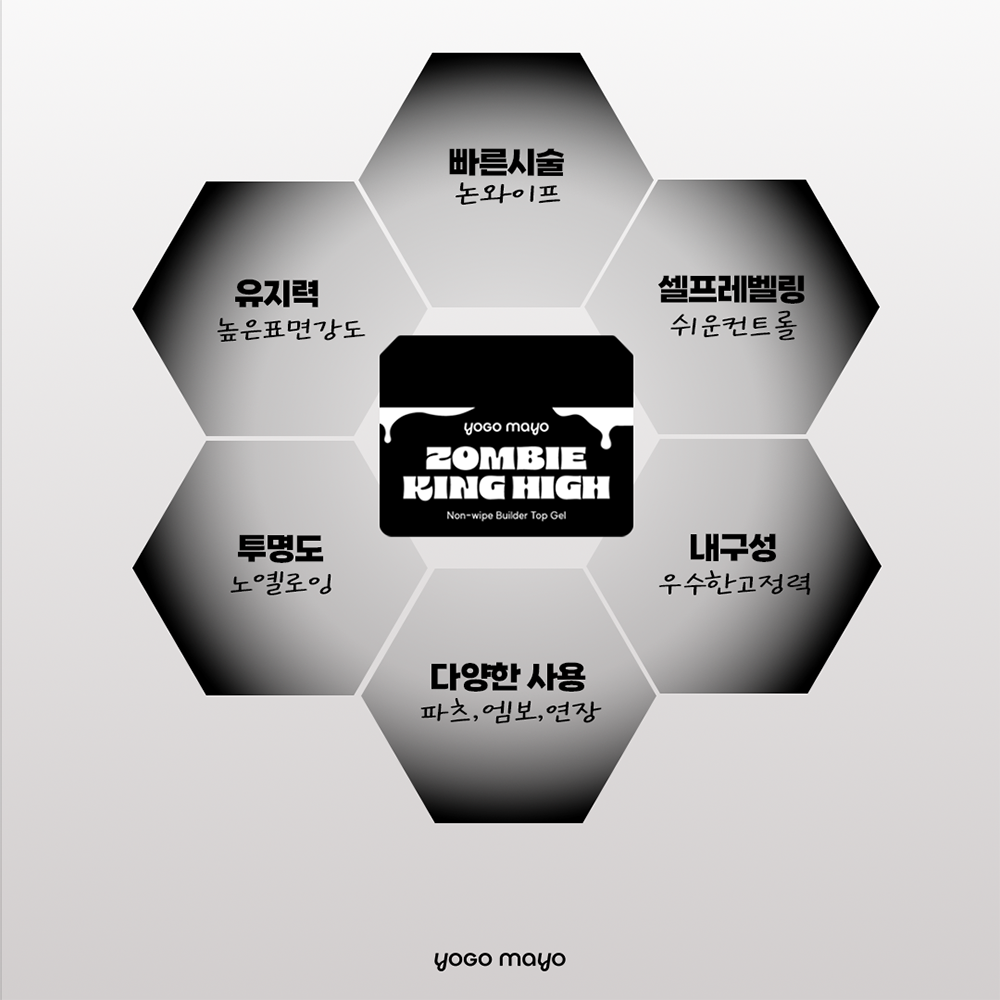 요고마요 좀비킹 하이 논와이프 빌더 탑젤 통젤 30g - 상세 이미지 4