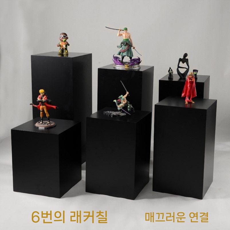 조각 작품 전시대 블랙 기둥 좌대 매장 다이 조형물 - 상세 이미지 2