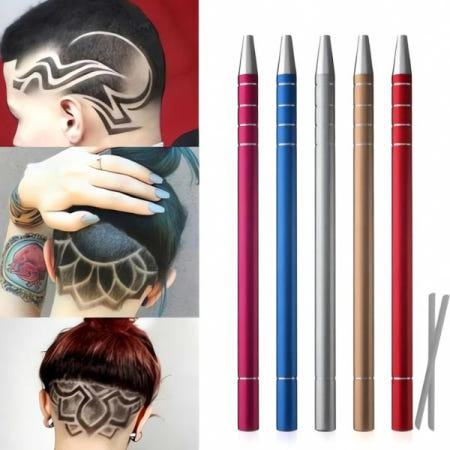 [자사 협력업체]면도날 트리머 펜형 면도기 발기 쉐 이빙 커터 헤어 숱 정리 기 미용 기구 스타 염정