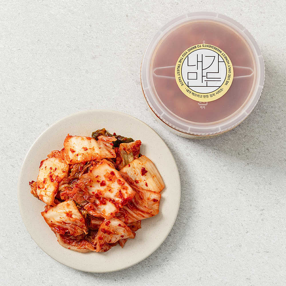 내가 먹으려고 만든 맛김치 500g 맛있는 자른 썰은 포기배추김치 소포장 - 상세 이미지 2