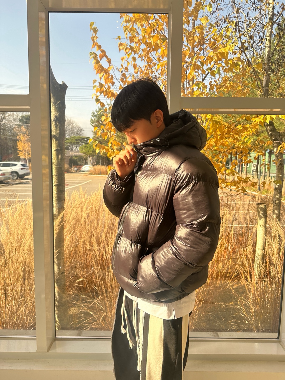 유광패딩 남자후드패딩 남자겨울아우터 이미지 8