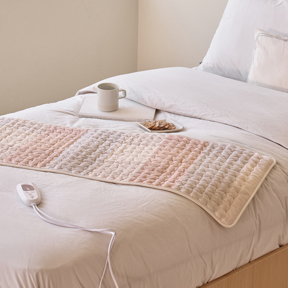 프롬비 닥터슬로우 와이드형 전기방석 허리 어깨 복부 전기찜질기 FD224 허니베이지