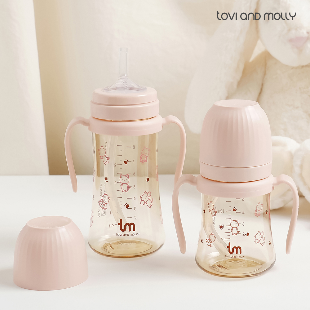[토비앤몰리] 몰리 새지 않는 아기 유아 이유식 자기주도 빨대컵 180ml 280ml