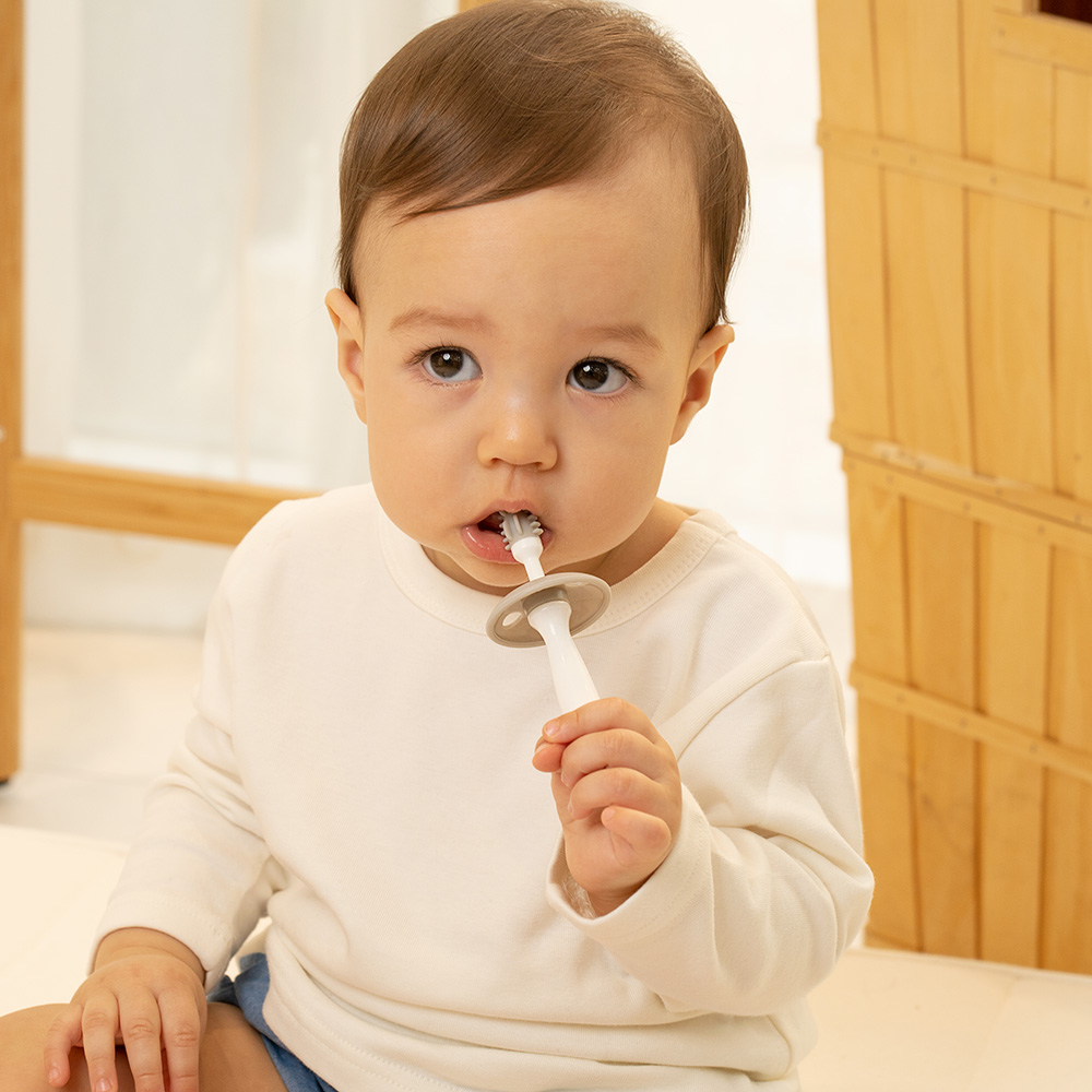 더트웰브 아기칫솔 2개입 1단계 실리콘 유아 돌아기 6개월