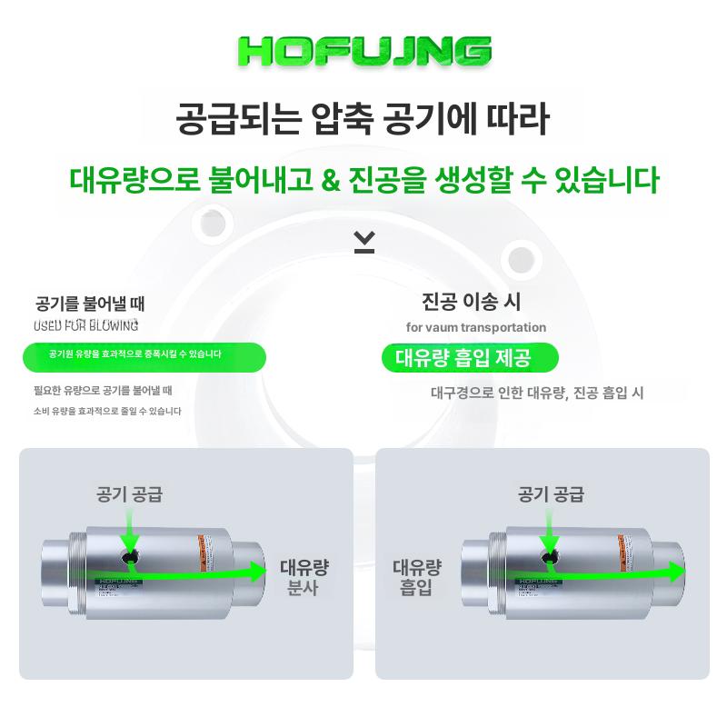 공압 진공발생기 컨베이어 증압기 노즐 공기 재료 발생기 ZH10-B-X185 이미지 6
