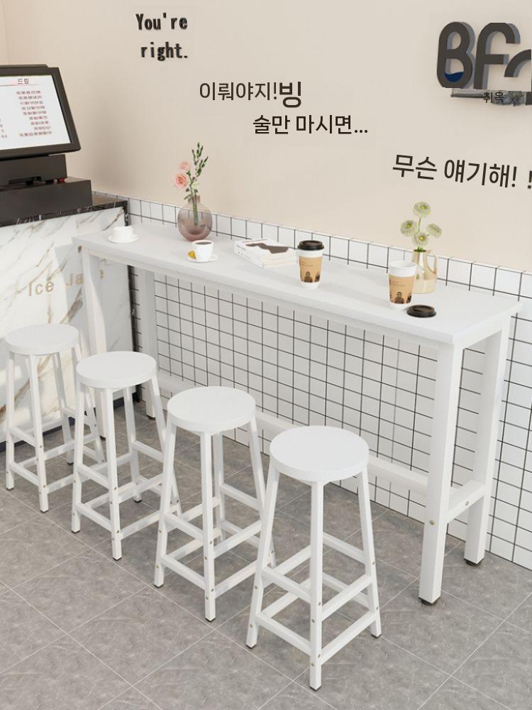 벽테이블 의자 세트 1600 1800 분식집 쌀국수집 홈바 - 상세 이미지 2