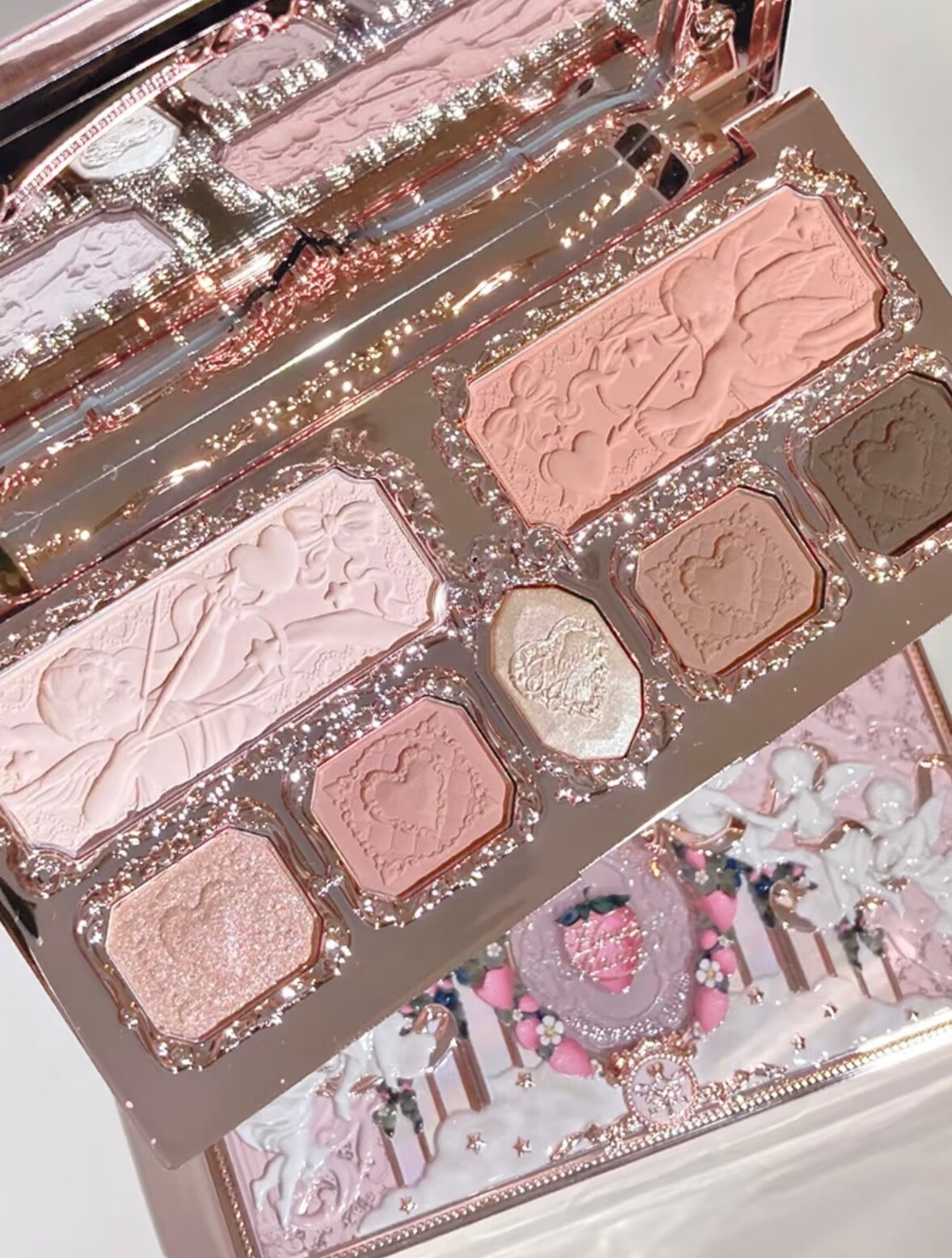 플라워노즈 스트로베리 큐피드 섀도우 팔레트 flowerknows palette - 상세 이미지 4