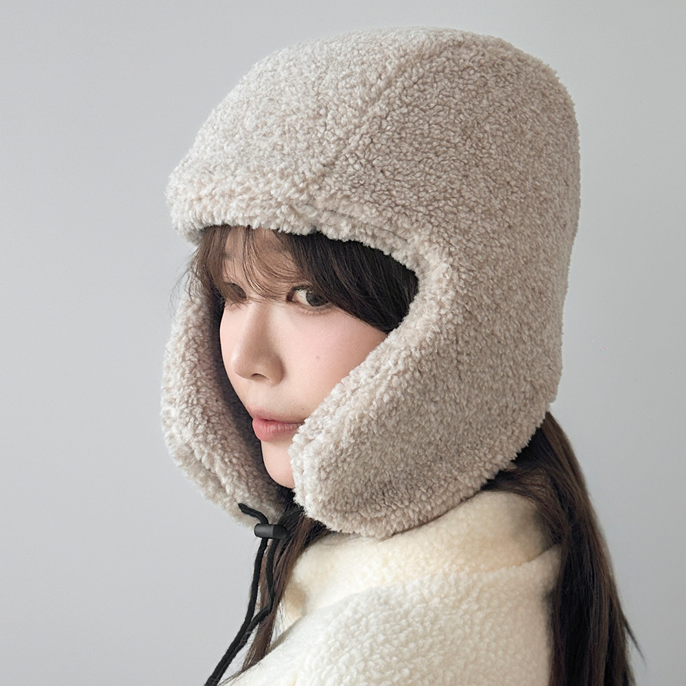 양털 귀달이모자 털 귀도리 방한 스키장 한파 군밤 겨울모자 - 상세 이미지 3