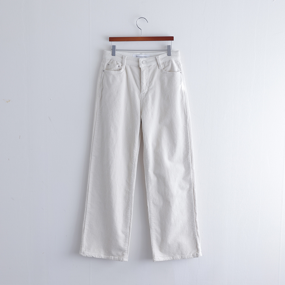 [오픈할인/정상가46800] 메벨 파스텔 코듀로이 겨울 데일리 일자핏 히든밴딩 팬츠 - 상세 이미지 5
