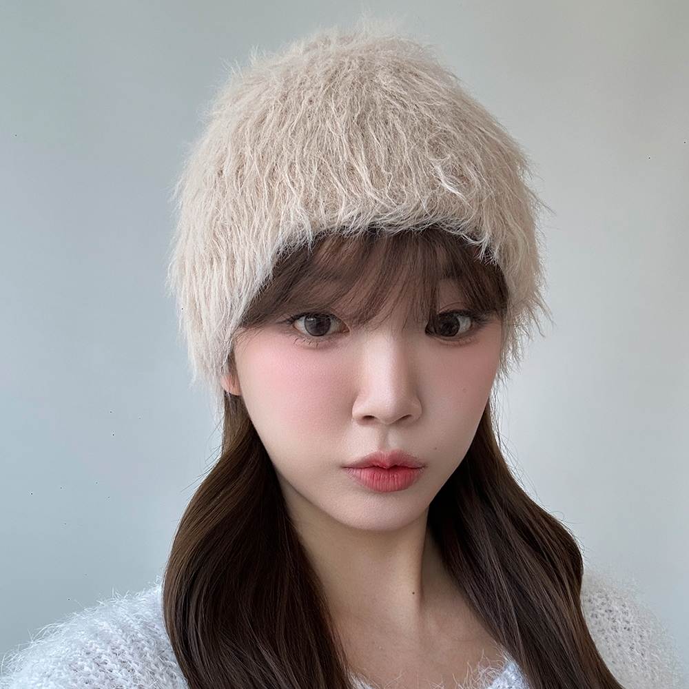 겨울모자 웜 밍크 퍼 비니 - 상세 이미지 5