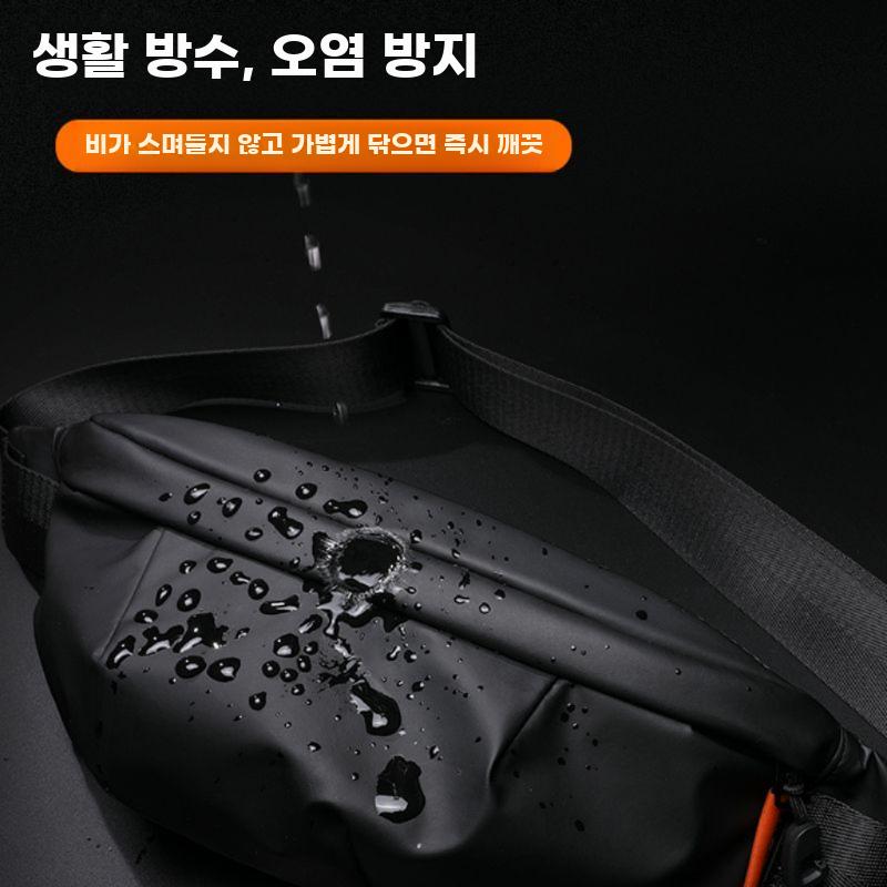 남성 슬링백 소형 경량 크로스백 라이딩용 스포츠 허리팩 - 상세 이미지 3