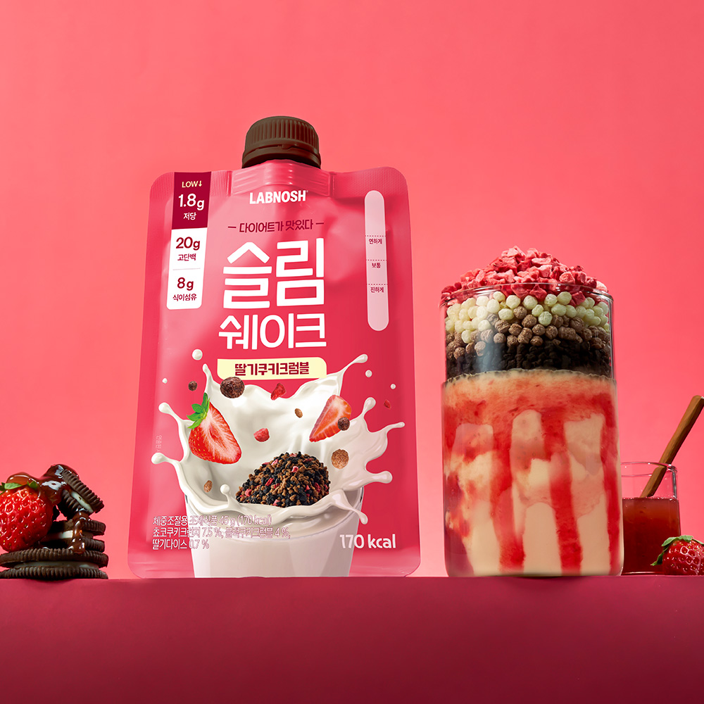 랩노쉬 슬림쉐이크 6종 21개입 다이어트 프로틴 단백질 쉐이크 파우치 고단백질 20g 이미지 4